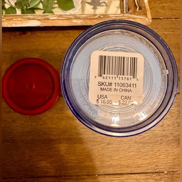 STARBUCKS Fa La La Tumbler Cold Cup 24 OZ Venti Travel Drink - Picture 3 of 5